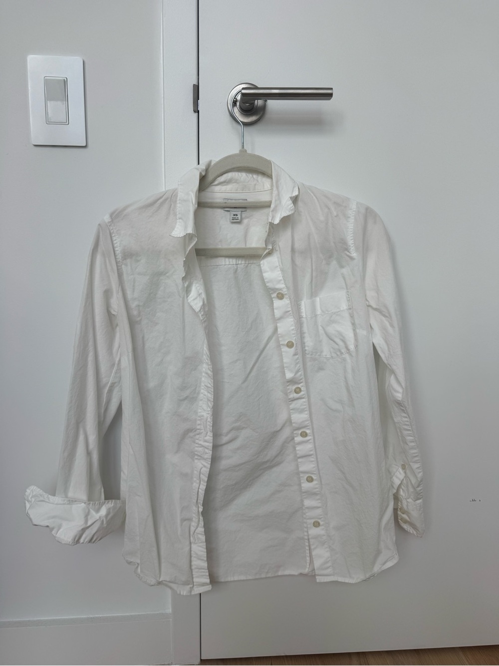 J. Crew Women's White Button-Down Shirt